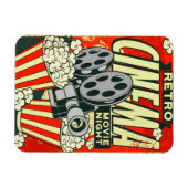 Magnet Flexible Retro *CINEMA* [Nuit du film] Aimant flexible (Horizontal)