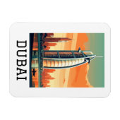Magnet Flexible Retro Classic Travel Dubai UAE (Horizontal)