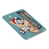 Magnet Flexible Retro Couple Joyeux Noël Vintage (Côté Droit)