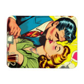 Magnet Flexible Retro Couple Love Comics (Horizontal)