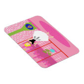 Magnet Flexible Rétro dans l'aimant souple rose (Côté Droit)