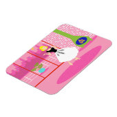 Magnet Flexible Rétro dans l'aimant souple rose (Côté Gauche)