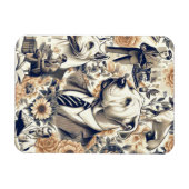 Magnet Flexible Retro Dogo Argentino sans couture (Horizontal)