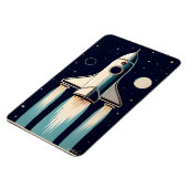 Magnet Flexible Retro Espace Années 50 Vaisseau Spatial (Côté Gauche)