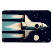 Magnet Flexible Retro Espace Années 50 Vaisseau Spatial (Horizontal)