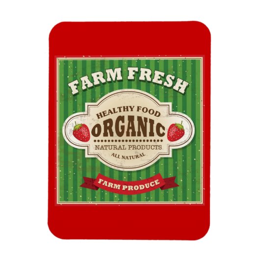 Magnet Flexible Retro Farm Fresh Poster Design (Vertical)