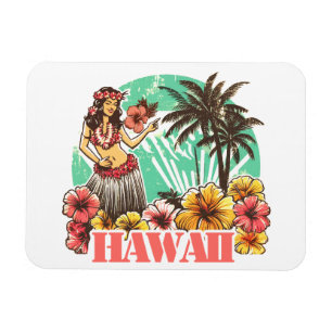 Magnet Flexible Retro Hawaii