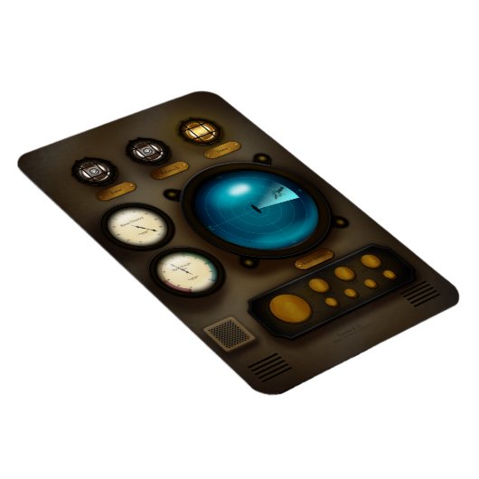 Magnet Flexible Retro-Inspired Ship Sonar Control Panel Steampunk (Côté Droit)