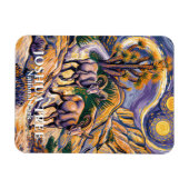 Magnet Flexible Retro Joshua Tree Landscape Animal Sheep Van Gogh (Horizontal)
