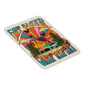 Magnet Flexible Retro Manger Camp de sommeil Répéter (Côté Droit)