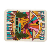 Magnet Flexible Retro Manger Camp de sommeil Répéter (Horizontal)