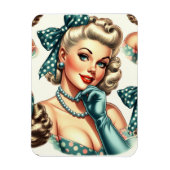 Magnet Flexible Rétro Mignon Pin-Up Classique (Vertical)