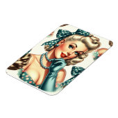 Magnet Flexible Rétro Mignon Pin-Up Classique (Côté Gauche)