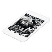 Magnet Flexible Retro New Hampshire (Côté Gauche)