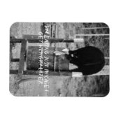 Magnet Flexible Retro Ours Noir sauvage Ordures fouilles ordures (Horizontal)