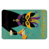 Magnet Flexible Retro Sophisticats Its Time to Mardi Gras Martini (Horizontal)