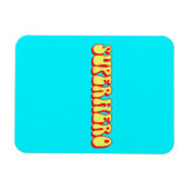 Magnet Flexible Retro Superhero (Horizontal)