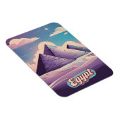 Magnet Flexible Retro Travel 80s Synthwave Ancienne Égypte Pyramid (Côté Droit)