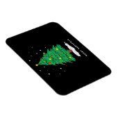 Magnet Flexible Retro Tree Merry Christmas Tree Lights (Côté Droit)