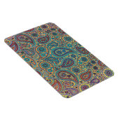 Magnet Flexible Retro Turquoise Arc-en-ciel motif Paisley (Côté Droit)