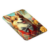 Magnet Flexible Retro Welsh Corgi Cardigan Peinture (Côté Droit)