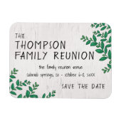 Magnet Flexible Retrouvailles familiales de verdure Enregistrer la (Horizontal)