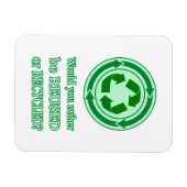 Magnet Flexible Réutiliser et recycler (Horizontal)