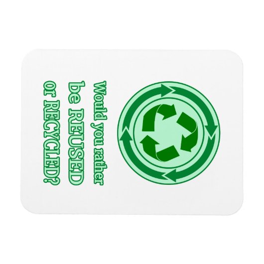 Magnet Flexible Réutiliser et recycler (Horizontal)