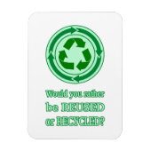 Magnet Flexible Réutiliser et recycler (Vertical)