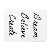 Magnet Flexible Rêve, Crois, Créer (Horizontal)
