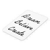Magnet Flexible Rêve, Crois, Créer (Côté Gauche)