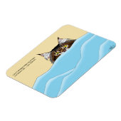 Magnet Flexible Réveil de chat de 3h (Côté Gauche)