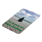 Magnet Flexible Rêver de Noël blanc Plage de Floride (Côté Gauche)