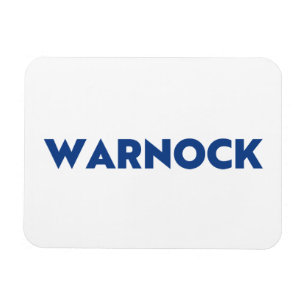 Magnet Flexible Révérend Warnock Géorgie Sénat deuxième tour bleu 