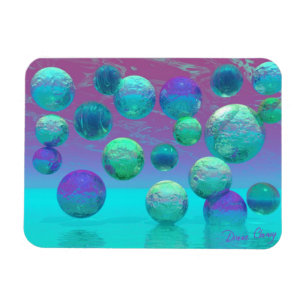 Magnet Flexible Rêves d'océan - Aqua et imaginaire violet d'océ