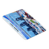 Magnet Flexible Reykjavík Islande Ville Vue aquarelle (Côté Droit)