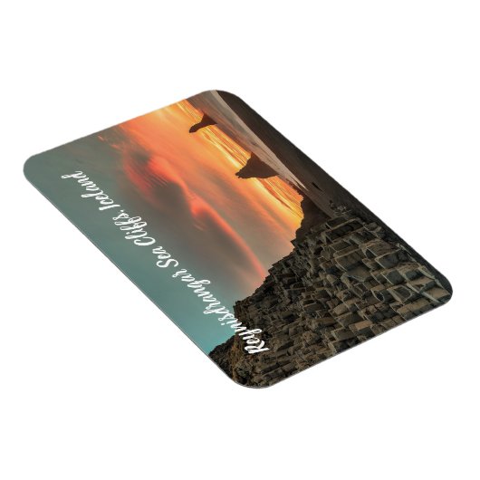 Magnet Flexible Reynisdrangar Sea Cliffs Islande stylisée (Côté Droit)