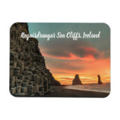 Magnet Flexible Reynisdrangar Sea Cliffs Islande stylisée (Horizontal)