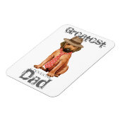 Magnet Flexible Rhodesian Ridgeback Papa (Côté Gauche)
