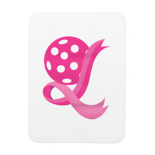 Magnet Flexible Ribbon Coeur Rose Cute Pickleball Cancer du sein A