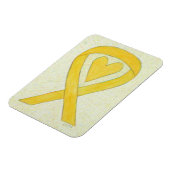 Magnet Flexible Ribbon de sensibilisation jaune Coeur sur mesure A (Côté Gauche)