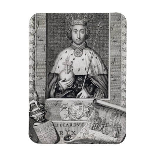 Magnet Flexible Richard II (1367-1400) Roi d'Angleterre 1377-99, a (Vertical)