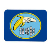 Magnet Flexible RICK ET MORTY™ | Badge en brique banane (Horizontal)
