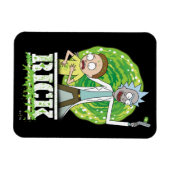 Magnet Flexible RICK ET MORTY™ | Éclaboussure verte (Horizontal)