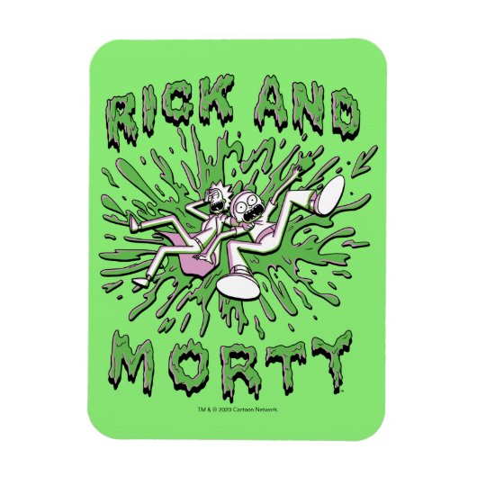 Magnet Flexible RICK ET MORTY™ | Falling Into Acid (Vertical)