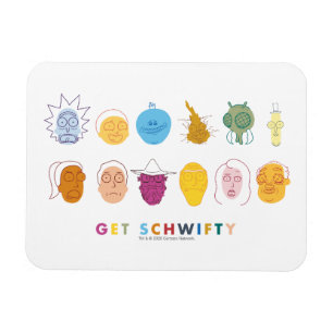 Magnet Flexible RICK ET MORTY™ Get Schwifty