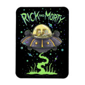 Magnet Flexible RICK ET MORTY™| Graphique de vol spatial illustré (Vertical)