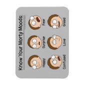 Magnet Flexible RICK ET MORTY™ | Morty's Moods (Vertical)