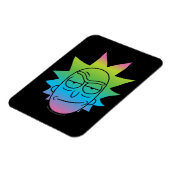Magnet Flexible RICK ET MORTY™| motif Rainbow Rick Head (Côté Gauche)