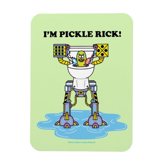 Magnet Flexible RICK ET MORTY™ | Pickle Rick Toilet Mech (Vertical)